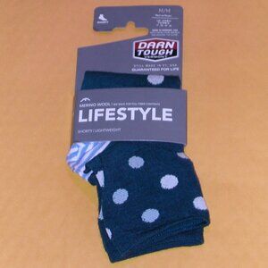 Darn Tough Dottie Shorty Lightweight Socks Women's Size Medium Dark Teal NWT